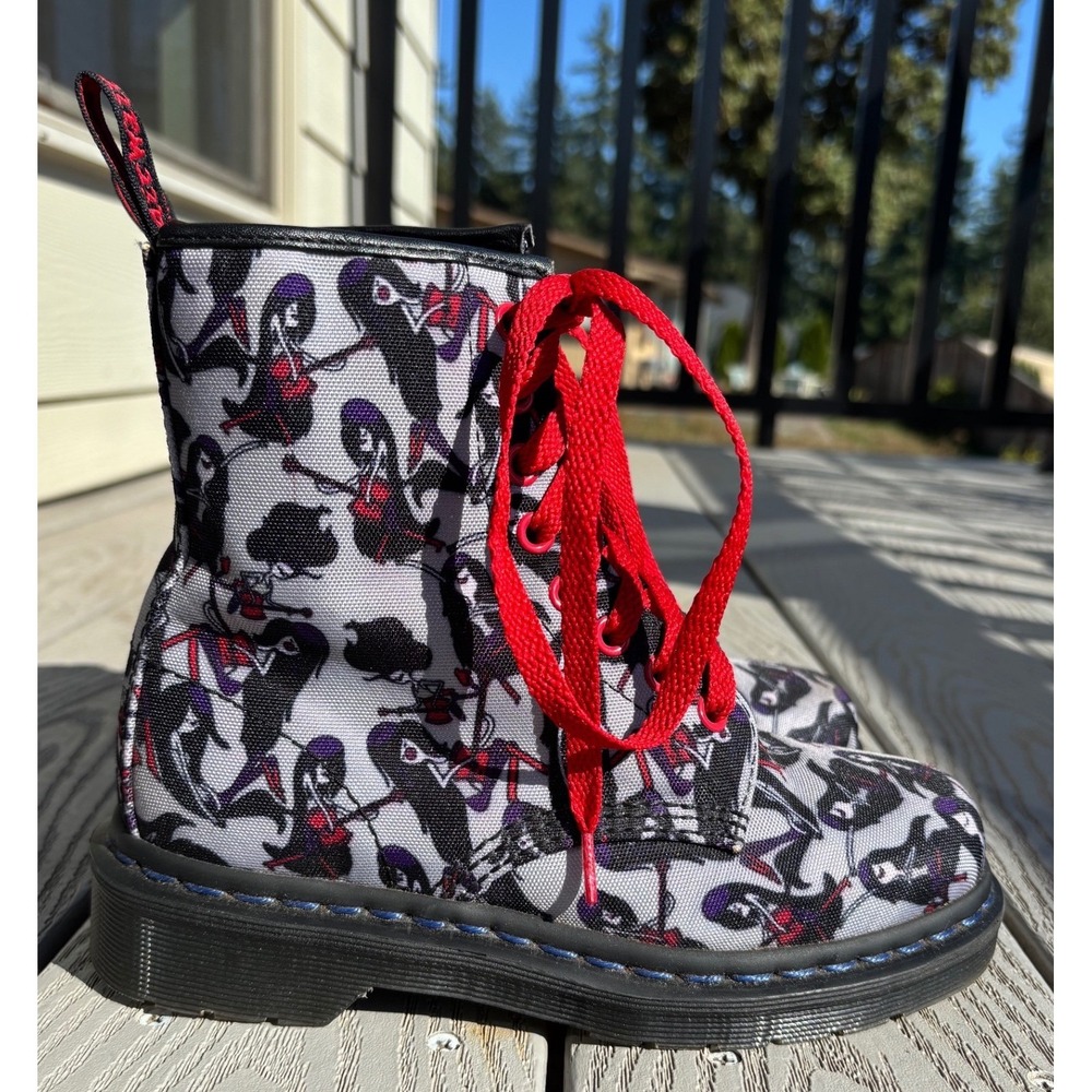 Dr. Martens Women's Castel Adventure Time Vampire Queen‎ Marceline Lace Up Boots